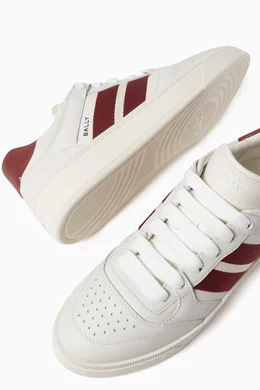 Buy Bally White Rebby Sneakers in Leather For Women Online Ounass Oman