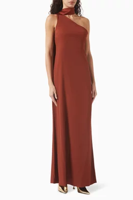 Buy Taller Marmo Brown Caroline Maxi Dress For Women Online | Ounass Oman
