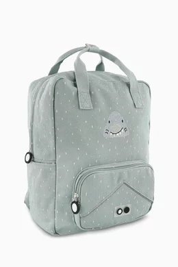 Buy Trixie Grey Animal Print Large Backpack For Kids Online Ounass Oman