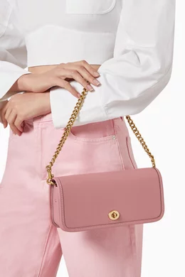 Buy Coach Pink Dinky Crossbody Bag in Glovetanned Leather For Women Online Ounass Oman