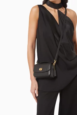 Buy Coach Black Cassie 17 Crossbody Bag in Pebbled Leather For