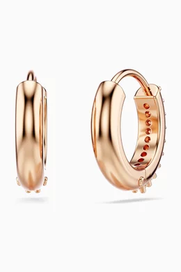 Swarovski rose gold hoop earrings hotsell