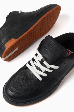 Buy KENZO Black Dome Sneakers in Leather For Men Online | Ounass Oman