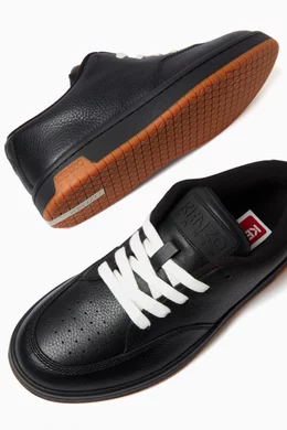 Buy KENZO Black Dome Sneakers in Leather For Women Online | Ounass