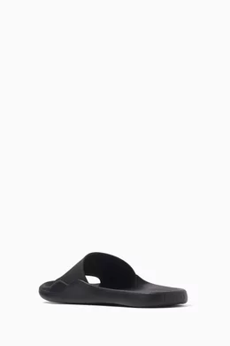 Buy KENZO Black Pool Logo patch Slide Sandals For Women Online Ounass Oman