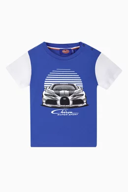 Buy Bugatti Junior Blue Chiron Super Sport Graphic T-shirt in