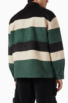 Buy Kith Multicolour Stripe Tanner Polo Sweater in Faux
