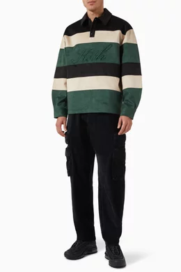 Buy Kith Multicolour Stripe Tanner Polo Sweater in Faux