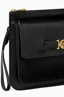 Buy Versace Multicolour Medusa Pouch in Leather For Men Online Ounass Oman