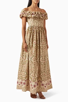 knee length dresses for ladies Espliego Menaje Maxi Dress main image 0