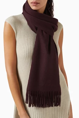 Buy Loro Piana Burgundy Extra Grande Unita Scarf For Women Online
