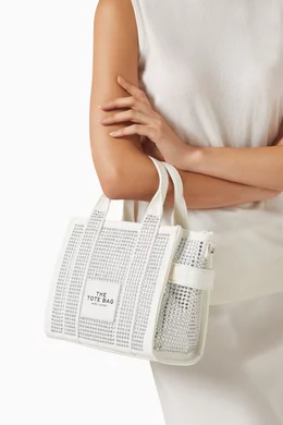 Buy Marc Jacobs White The Small Crystal Tote Bag in Crystal