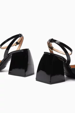 Buy Nodaleto Black Bulla Camille 90 Pumps in Patent Leather