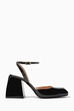 Buy Nodaleto Black Bulla Camille 90 Pumps in Patent Leather