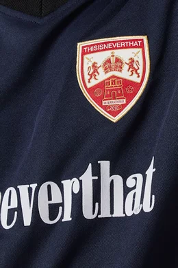 Buy thisisneverthat Blue Logo Soccer Jersey For Men Online