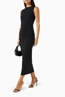 white christmas dresses Charissa Stretch-Cotton Midi Dress main image 1