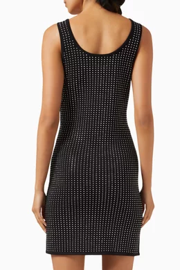 Sleeveless Dress Michael Kors Black Gold Studded Dress Buy Michael Kors  Black Rhinestone Mini Dress In Recycled Viscose Blend For Women Online  Ounass Oman