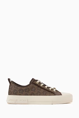 Michael kors canvas shoes hot sale