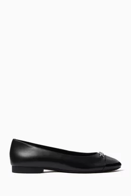 Round toe michael kors flats deals