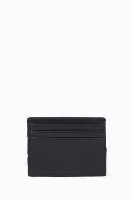 Buy Calvin Klein Black Logo Money Clip Cardholder in Leather For Men Online Ounass Oman