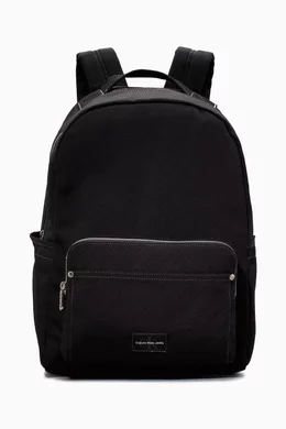 Buy Calvin Klein Jeans Black Round Backpack in Canvas For Men Online Ounass Oman