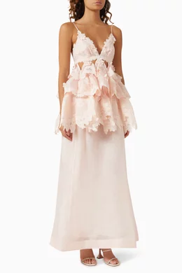 willow and lace dresses Eyelet and Lace Cream Dress main image 1