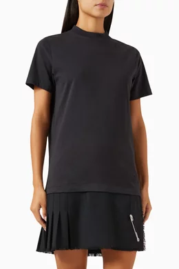 Buy Balenciaga Black Layered Distressed T-shirt Mini Dress in Cotton For  Women Online | Ounass Oman