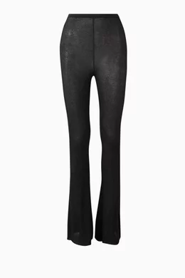 パンツ NENSI DOJAKA Women Straight Pants NDSS23TRS026BLACK Nensi Dojaka Black stretch virgin wool cigarette trousers