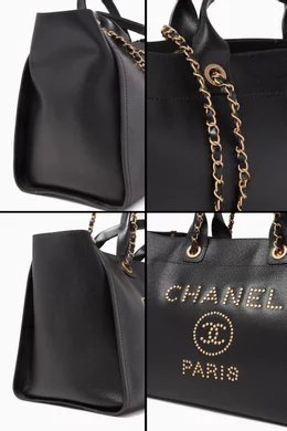 Chanel studded tote shop