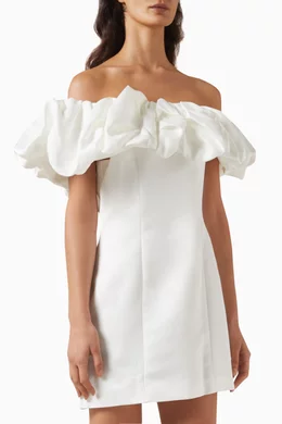 elliatt amelie mini dress Amelie Mini Party Dress - White - M
