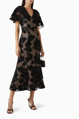 Buy Elliatt Black Zara Party Mini Dress in Velvet Lace For Women Online |  Ounass Oman