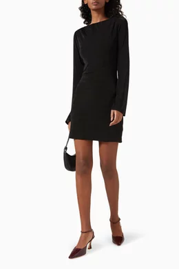 Buy Reformation Black Vivien Mini Dress in Knit For Women Online | Ounass  Oman
