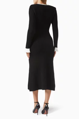 orange and black striped dress Plus Size Puffy Long Bell Sleeves Fit Relax Midi This pink and orange occasion-Autumn Size:7T A.l.c. Georgia Dress |