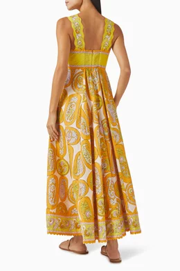 abstract printed maxi dress Abstract Geo Ziggy Maxi Dress