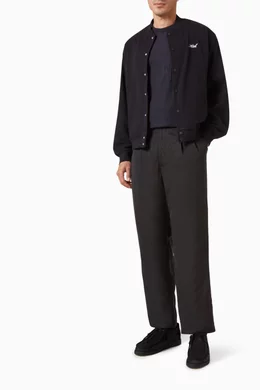 Buy Kith Black Marvin Bomber Jacket in Cotton For Men Online 