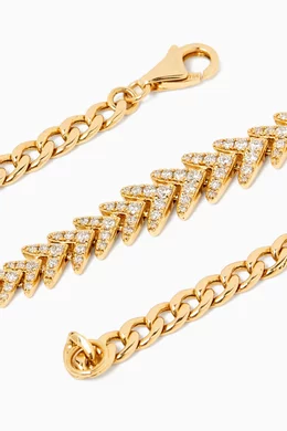Buy VikJet Yellow Arrow Diamond Bracelet in 18kt Gold For Women