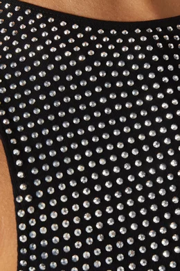 knee length dresses for ladies BLACK CRYSTAL BEADED DRESS | CULT MIA