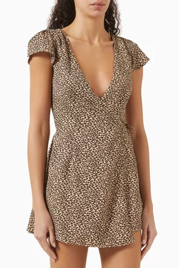 frankies bikinis brown dress Frankies Bikinis - Date Night Knit Mini Dress main image 1