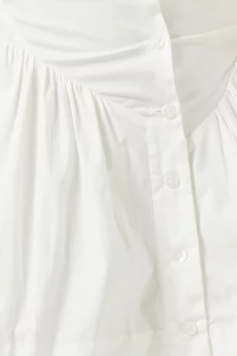 Buy Frankies Bikinis White Charlotte Corset Mini Dress in Cotton-poplin For  Women Online | Ounass Oman