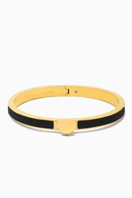 Buy Kate Spade New York Black Heart You Enamel Bangle in Gold