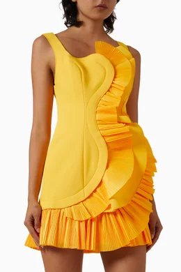 knee length dresses for ladies Kelley Eyelet Tie-Strap Mini Dress