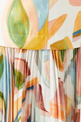Buy Acler Multicolour Leasgill Midi Dress in Linen Blend For Women Online |  Ounass Oman