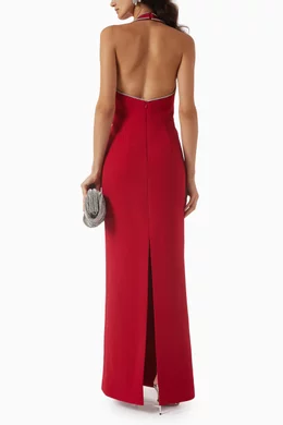 Buy Rebecca Vallance Red Akari Embellished Gown For Women Online | Ounass  Oman