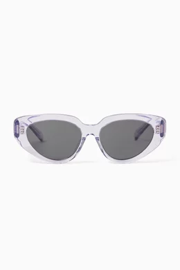 Celine Lilac Oval Sunglasses with Dark Lenses CELINE CELINE 3 Dots 51MM Butterfly Sunglasses | Saks Fifth  main image 3