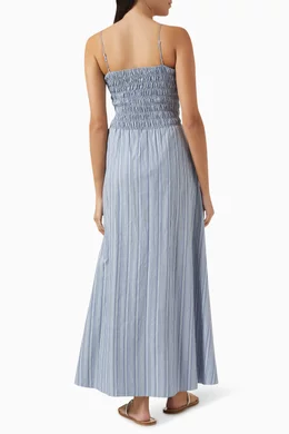 Buy Faithfull The Brand Blue Lida Maxi Dress in Cotton For Women Online |  Ounass Oman