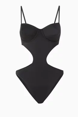 Norma Kamali brulee Underwire Swimdress