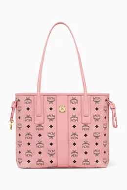 Buy MCM Pink Small Liz Shopper Tote Bag in Visetos Canvas For Women Online Ounass Oman