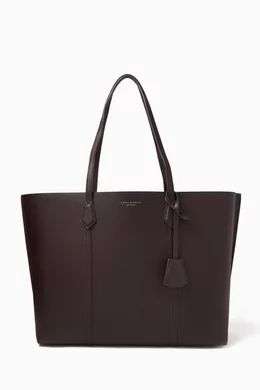 Buy Tory Burch Red Large Perry Triple compartment Tote Bag in Leather For Women Online Ounass Oman