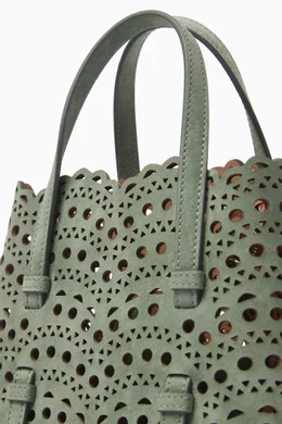 上品な存在感☆ ALAIA Mina 20 vienne vague green tote bag Buy Alaïa Green Mina 20 Tote Bag in Vienne Vague Leather For