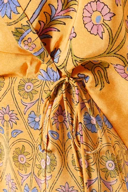 darjeeling silk mini robe dress darjeeling silk robe mini dress  BOTEH